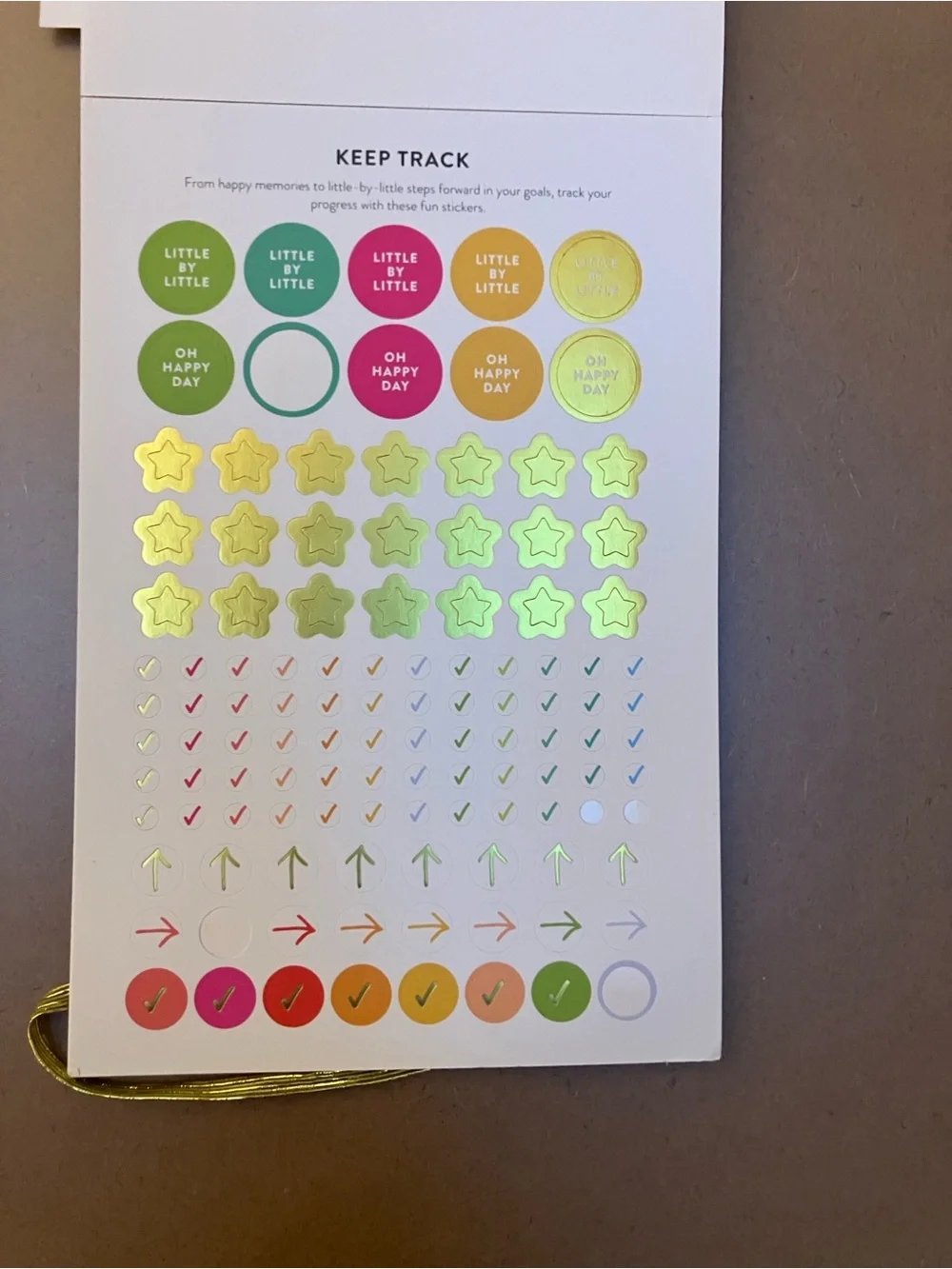 90-Day Powersheets Goal Planner - Natural Linen color + Goal Sticker Book